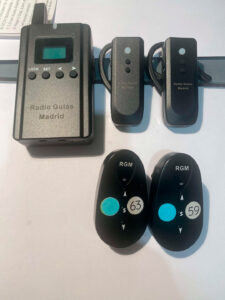 Modelos de radioguías WhisGo y Petit Way para visitas guiadas y eventos